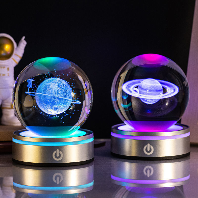 3D Inner Carving Luminous Crystal Ball