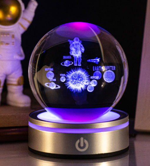 3D Inner Carving Luminous Crystal Ball
