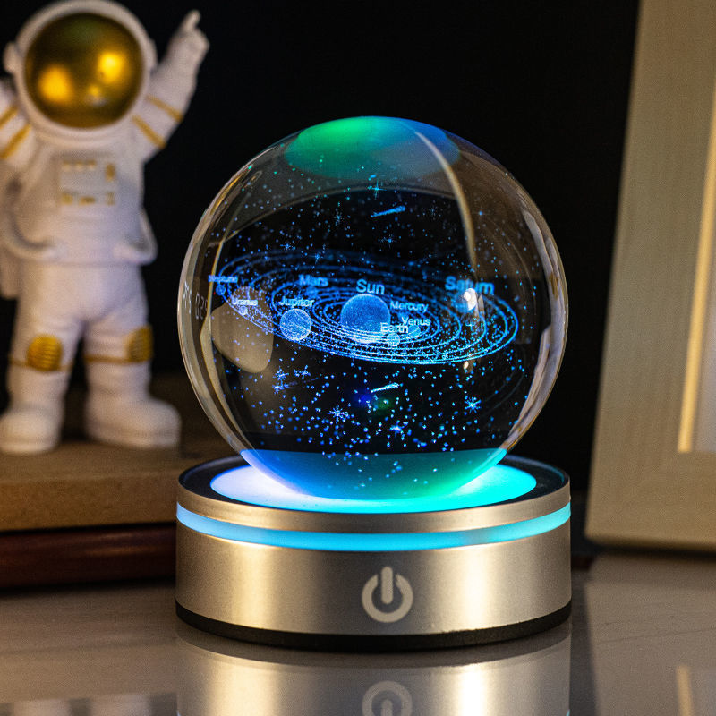 3D Inner Carving Luminous Crystal Ball