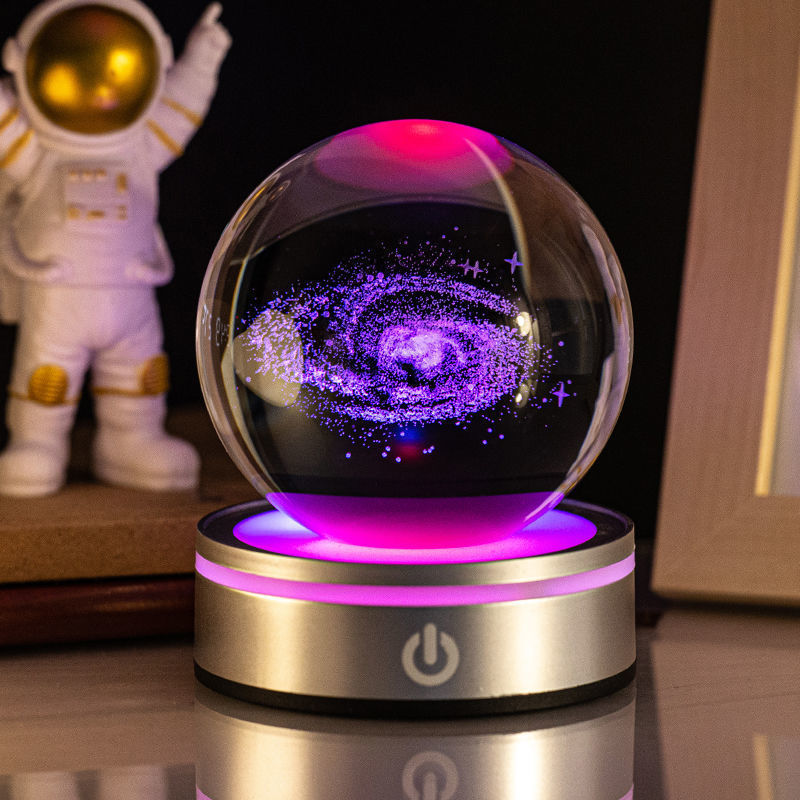 3D Inner Carving Luminous Crystal Ball