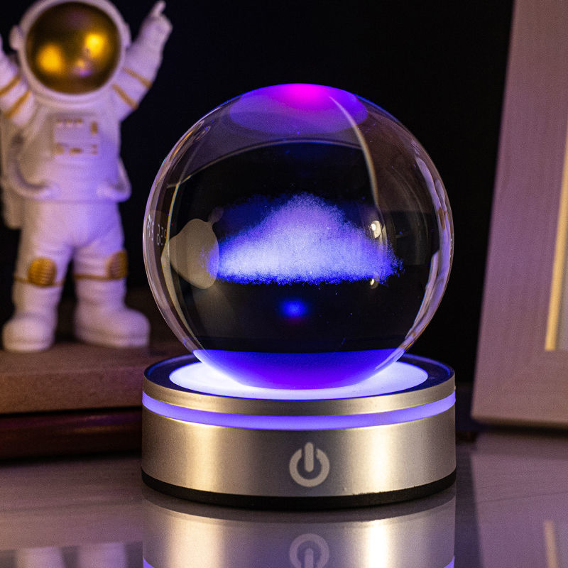 3D Inner Carving Luminous Crystal Ball